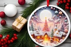 Christmas Candy Melting Edges Sublimation PNG Product Image 1