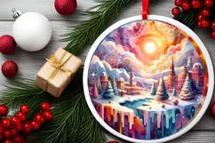 Melting Winter Scene Spain Sublimation PNG Product Image 2