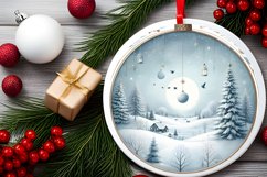 Winter Scene with Polar Bear Sublimation PNG Product Image 2