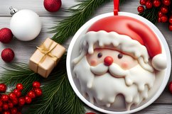 Santa Christmas Ornament Sublimation PNG Product Image 2