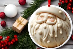 Santa Christmas Ornament Sublimation PNG Product Image 2