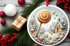 Detailed Molten Candy Scene PNG Product Image 2