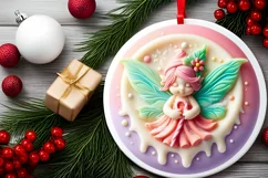 3D Fairy Ornament Sublimation PNG Product Image 2