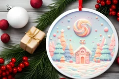 Detailed Molten Candy Scene PNG Product Image 1