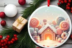 Christmas Candy Melting Edges Sublimation PNG Product Image 2
