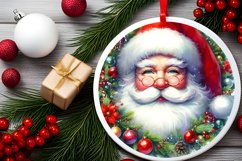 Santa Christmas Ornament Sublimation PNG Product Image 2