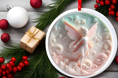 Round Christmass Ornament Sublimation|Clipart Product Image 2