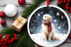 Watercolor Round Christmas PNG Product Image 2