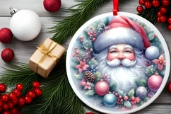Santa Melting Winter Scene Cactus PNG Product Image 2