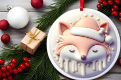 Round Christmass Ornament Sublimation|Clipart Product Image 2