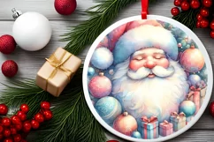 Colorful Santa Christmas PNG Product Image 2