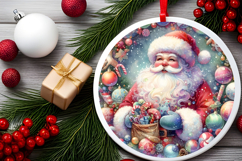 Round Christmass Ornament Sublimation|Clipart Product Image 2