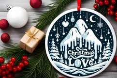 Snowy Night SVG Ornament Product Image 2
