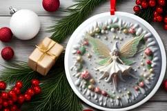 Colorful Fairy Winter Scene PNG Product Image 2