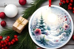 Winter Flowers Round Ball Product Image 2