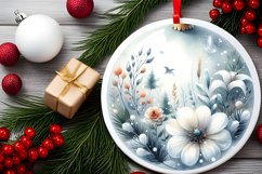 Winter Flowers Round Ball Product Image 2