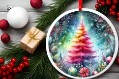 Colorful Christmas Tree Christmas PNG Product Image 1