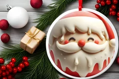 Pastel Santa Christmas PNG Product Image 2