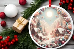 Detailed Christmas Scene Candy Image PNG Product Image 2