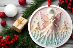 Christmas Fairy with Depth Sublimation PNG Product Image 2