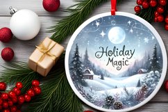 Winter Scene with Holiday Magic Ornament Product Image 2