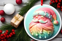 3D Santa Ornament PNG Product Image 2