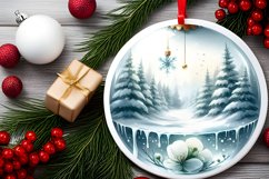 Winter Scene with Champaigne Ornament Product Image 2