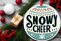 Snowy Cheer SVG Cricut PNG Product Image 2
