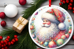 Round Christmass Ornament Sublimation|Clipart Product Image 2