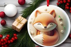 Round Christmass Ornament Sublimation|Clipart Product Image 2