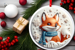 Round Christmass Ornament Sublimation|Clipart Product Image 2