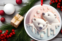 Round Christmass Ornament Sublimation|Clipart Product Image 2