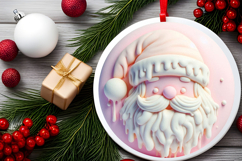 Round Christmass Ornament Sublimation|Clipart Product Image 2