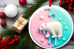 Round Christmass Ornament Sublimation|Clipart Product Image 2