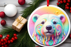 Round Christmass Ornament Sublimation|Clipart Product Image 2