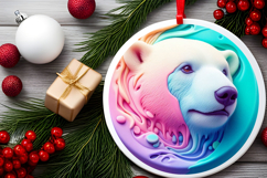 Round Christmass Ornament Sublimation|Clipart Product Image 2