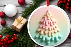 Round Christmass Ornament Sublimation|Clipart Product Image 2