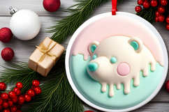 Round Christmass Ornament Sublimation|Clipart Product Image 2