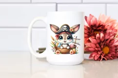 Pirate Bunny Clipart |T-shirt, Mug PNG Product Image 3