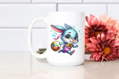 Easter Bunny Clipart |T-shirt, Mug PNG Product Image 3