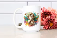 Cupid Angel Of Love Surprise, Watercolor Clipart Product Image 3