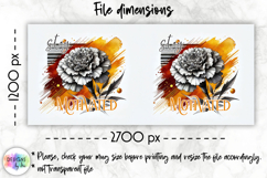 Inspirational Floral Mug Wraps, Artistic 15oz Mug Design Product Image 2