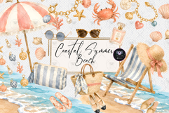Coastal Summer Beach Clipart Product Image 1