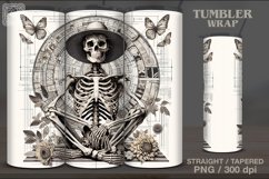 4 Skeleton Tumbler Wrap Sublimations, 20 oz Product Image 5