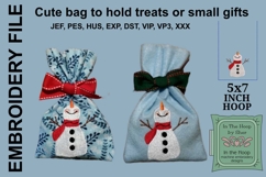 ITH Happy Snowman Treat Bag or Small Gift Bag Product Image 1