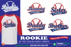Rookie of the Year, First Birthday Family Shirts SVG PNG Product Image 2