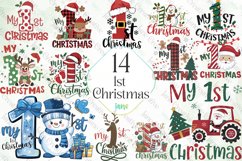 1st Christmas Sublimation Clipart Product Image 1