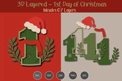 3D Layered 1st day of Christmas Product Image 1