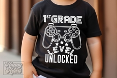 1st Grade Unlocked Level Up SVG - Back To School Gamer PNG Product Image 1