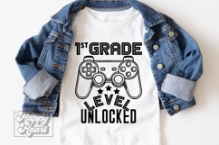 1st Grade Unlocked Level Up SVG - Back To School Gamer PNG Product Image 3